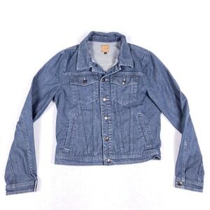 Joe's Jeans Denim‎ Jacket Trucker Cropped Women's Small Blue Y2K Festival